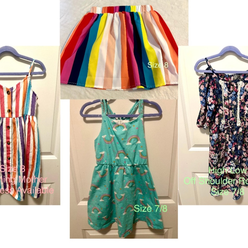 Girls Summer Dresses Lot